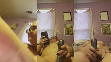 8 mins of Milf Pleasure With Her Juicy Tits and Thick Dildo