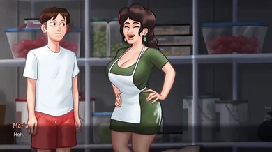 Summertime Saga Maria brand new hardcore sex in the pitza store big dick milf