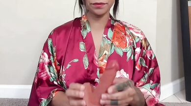 Sacred Milf Hands On Dildo Stroking Till Face Overflow JOI Squirts