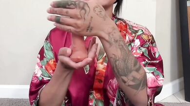 Sacred Milf Hands On Dildo Stroking Till Face Overflow JOI Squirts