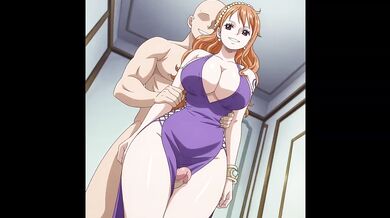 Luffy brutally fucks Nami in One Piece hentai big tits anime creampie