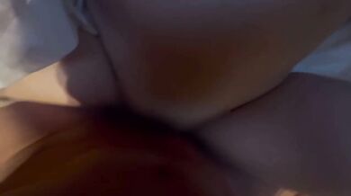 Cum drenched amateur japanese hameshi while breeding with rough pounding
