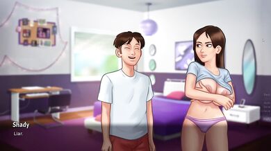 Summertime Saga Part 14 broiled steaming big tits MILF stepmom gangbang
