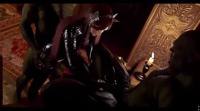 Ning Rongrong 5 in a gushing latex suit gets NTR'd