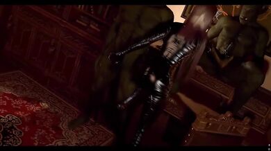 Ning Rongrong 5 in a gushing latex suit gets NTR'd