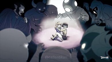 Velma y Daphne llenas de leche por muchos hombres gemidos en español