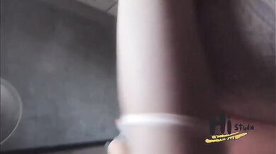 My friend's girlfriend got destroyed with those massive tits POV