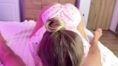 Step sis pink pussy POV deep throat climax