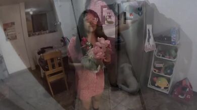 My ex florist delivered more than flowers POV latina milf creampie
