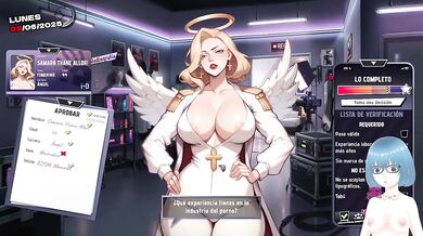 Big tits vtuber destroyed by demons in hentai gameplay