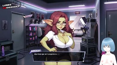 Big tits vtuber destroyed by demons in hentai gameplay