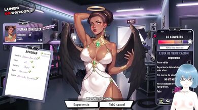 Big tits vtuber destroyed by demons in hentai gameplay