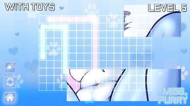 Furry gamer gets hentai game wrecked in mini games