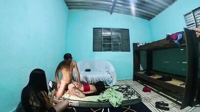 The day I almost got my wife's friend pregnant raw ffm threesome blowjob trio cum