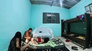The day I almost got my wife's friend pregnant raw ffm threesome blowjob trio cum