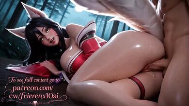 19 year old anime girl wrecked riding big cock until her legs give out