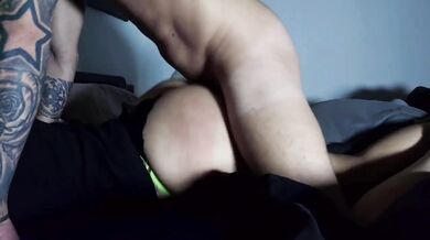 Latina novia gritona gets destroyed rough doggy style cumshot in tight ass