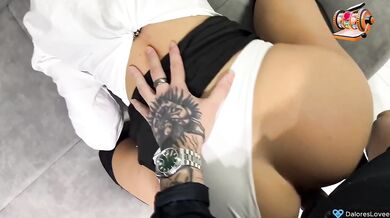 Boss Fired her Job Interview but Fucked her Hard to Give the Position Missionary Cowgirl Deepthroat Black Stockings