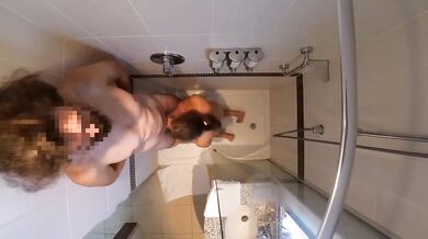 Latina shower sex explosion doggystyle cum on back hard ride 60fps