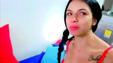Latina choked hard by her boss in studio latina caliente 18 year old
