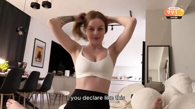 POV cumshot blasts red head’s face as riding cowgirl spews thick loads on bouncing tits