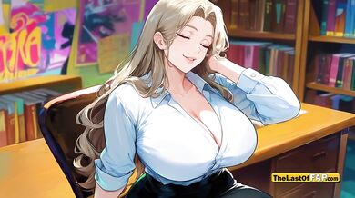 MILF gets destroyed in library by obsessed student