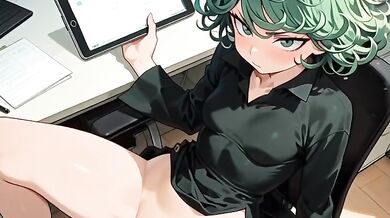 Intern’s huge tits relieve office stress ai generated