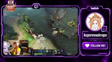 Twitch streamer gets fucked hard live during Dota 2 game POV