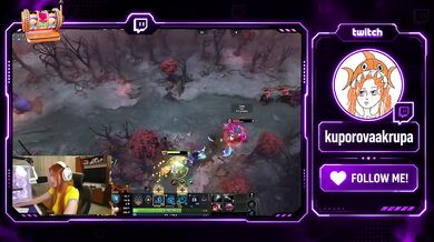 Twitch streamer gets fucked hard live during Dota 2 game POV