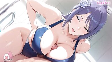 Konan big tits gagged by deepthroat blowjob hentai sloppy cumshot