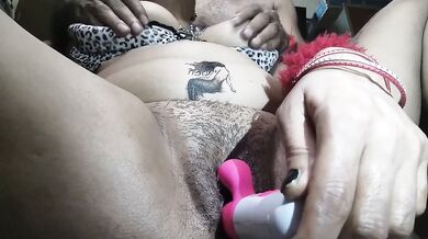 Asian big tits big dick fucking her pussy raw
