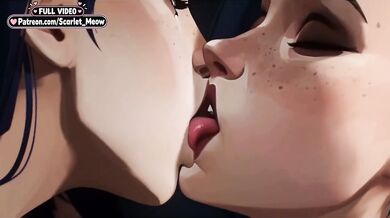 Jinx and Caitlyn raw lesbian fingering mayhem HD