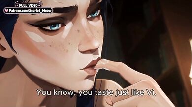 Jinx and Caitlyn raw lesbian fingering mayhem HD