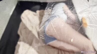 Roughly fucked hot blonde in the tent wild outdoor sex