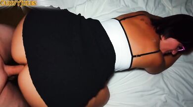 German toyboy fucks cheating wife with big tits in POV cumshot face