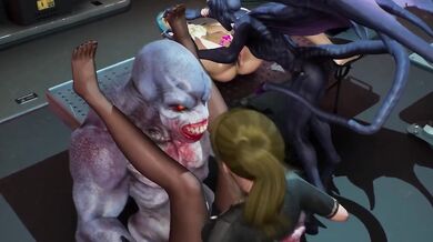 S.L.U.T fighters wreck monsters with ten sloppy creampies