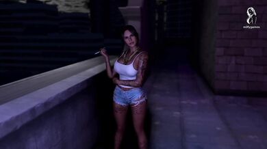 The Last Tower Standing with my big tits in animated porn games