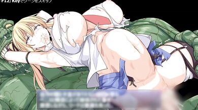 BBC destroys her pussy while Saber watches her gushing orgasms