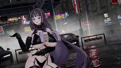 KPop elf gets bukkaked by MMD freaks in sinful anime orgy