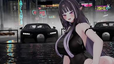 KPop elf gets bukkaked by MMD freaks in sinful anime orgy