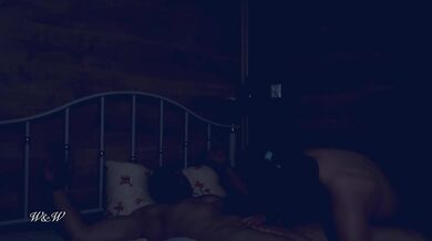 Hot couple fucks each other hard in a dark atmosphere