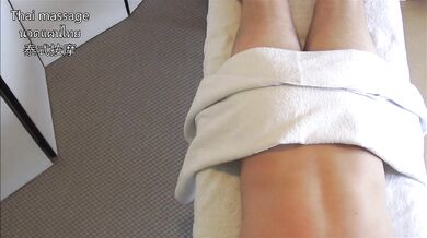 Thai massage with masseuse filming happy ending