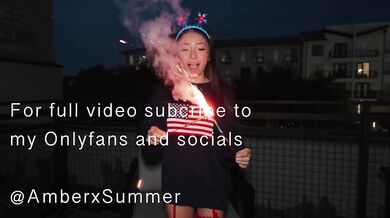She Likes To Get Fucked Rough on 4th of July!!