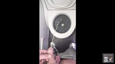 Taking a piss on a plane at a mile high