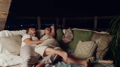 Rooftop Passion Under the Stars — Real Couple’s Romantic Outdoor Lovemaking