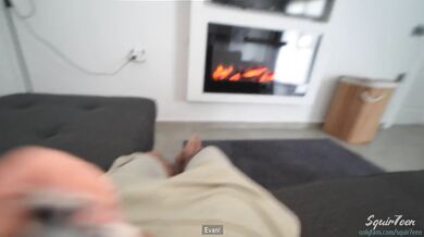 Milf stepmom caught stepson jerking off her panties and helped him cum