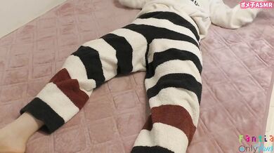 [Amateur] I rubbed my pussy on a stuffed animal on holiday and masturbated [Japanese] Hentai