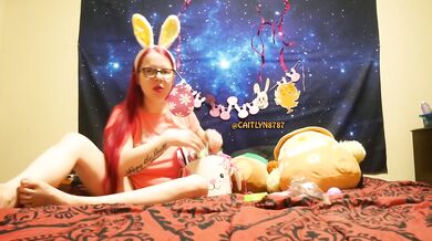 Caitlyn Opens a Barbie Easter Basket