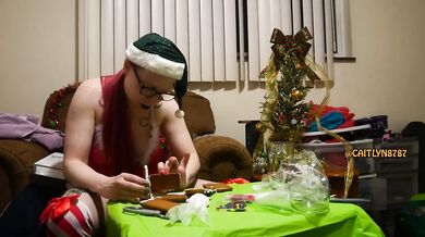 Caitlyn Makes a Gingerbread House