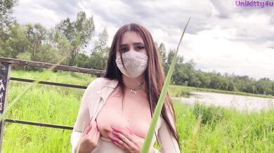 Schoolgirl has sex outdoors during holidays